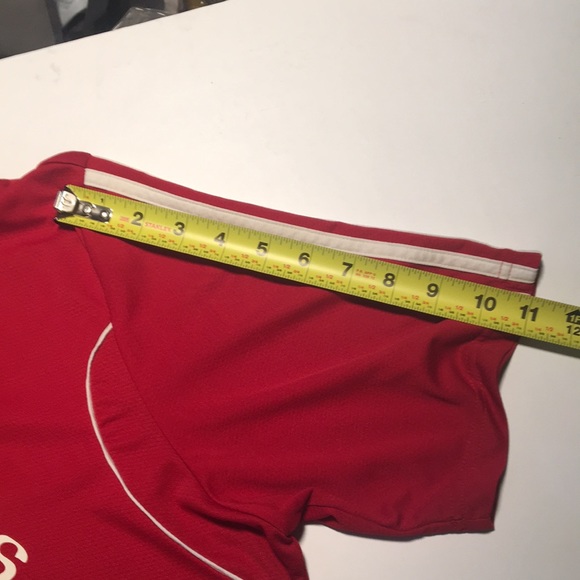 Adidas Men’s XL Red Climalite Soccer Jersey Fat Belly’s Irish Pub Logo. #18 - Picture 7 of 9